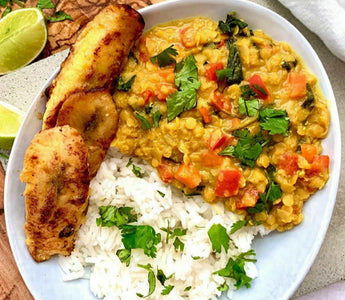 Coconut Curry Lentils and Jasmine Rice
