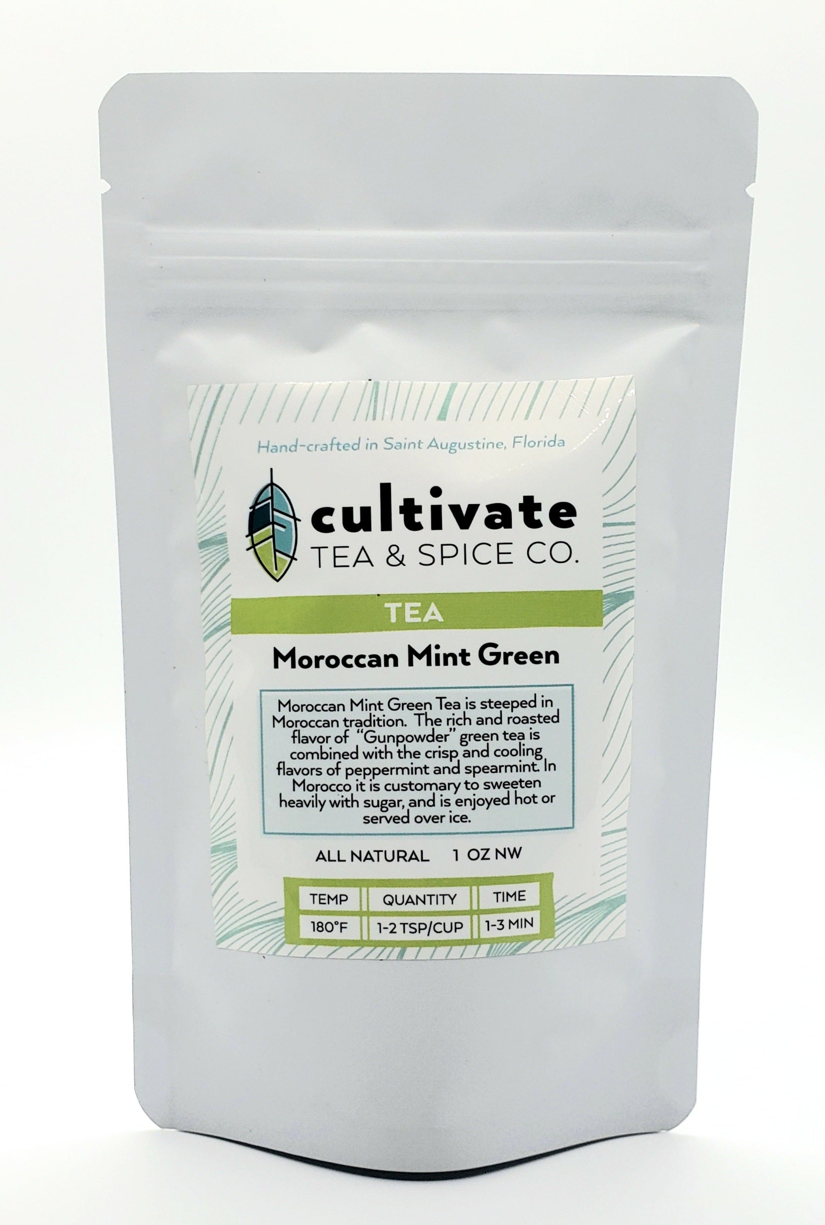 Cultivate Tea and Spice Moroccan Mint Green Tea Pouch
