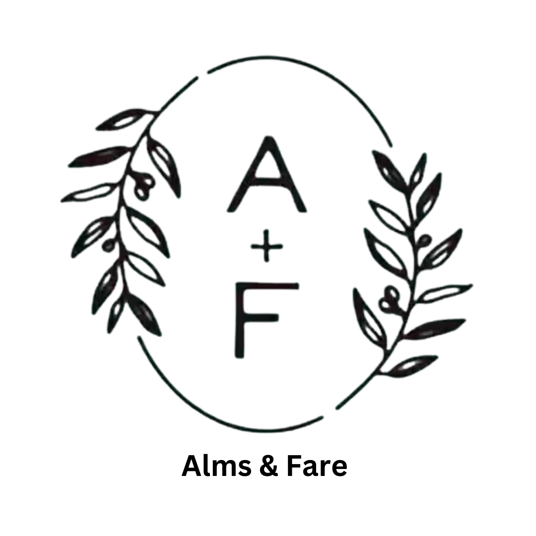 Enjoy browsing, sipping, shopping for our select products at Alms + Fare.
