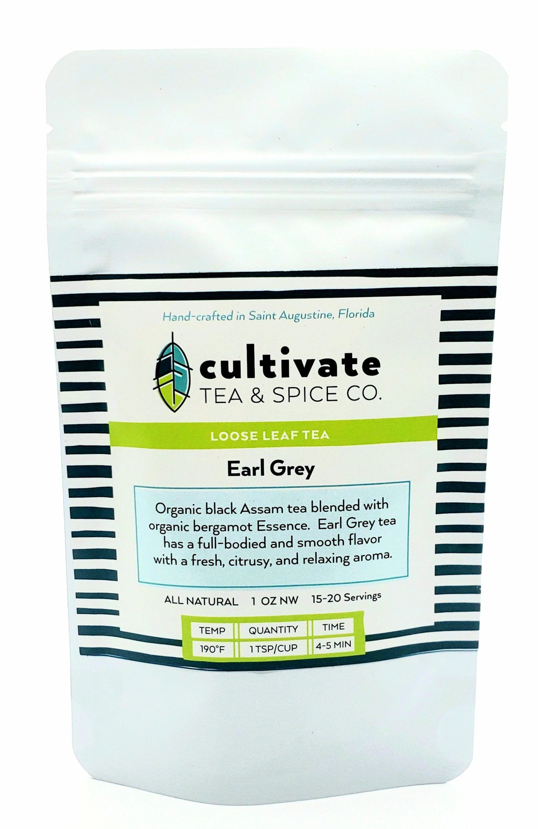 Cultivate Tea and Spice Organic Earl Grey Tea Pack