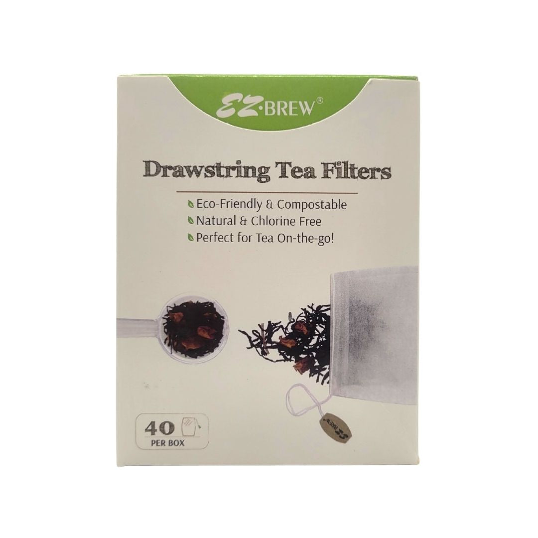 Tea Drawstring EZ Brew Drawstring Tea Bags (40 Count) – Cultivate Tea & Spice