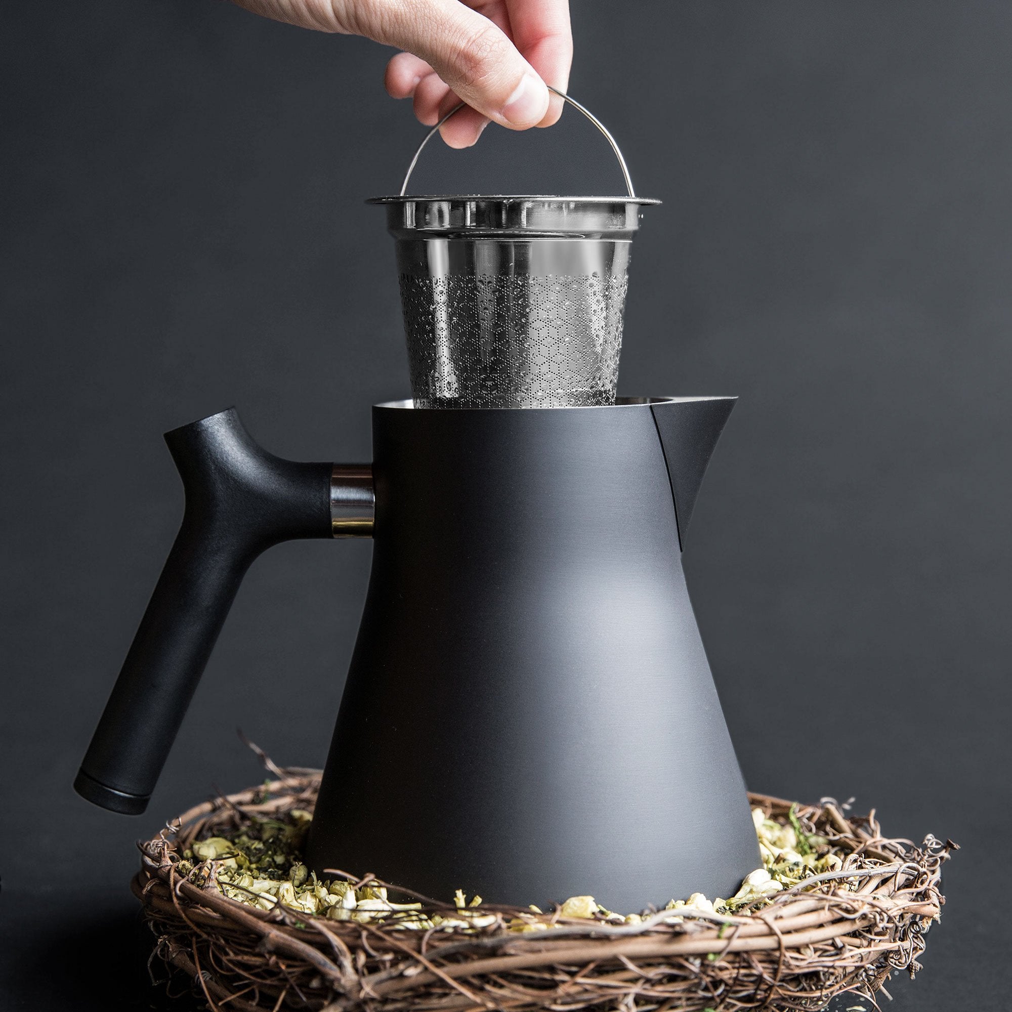 Cultivate Tea and Spice Raven Stove-Top Kettle and Tea Steeper